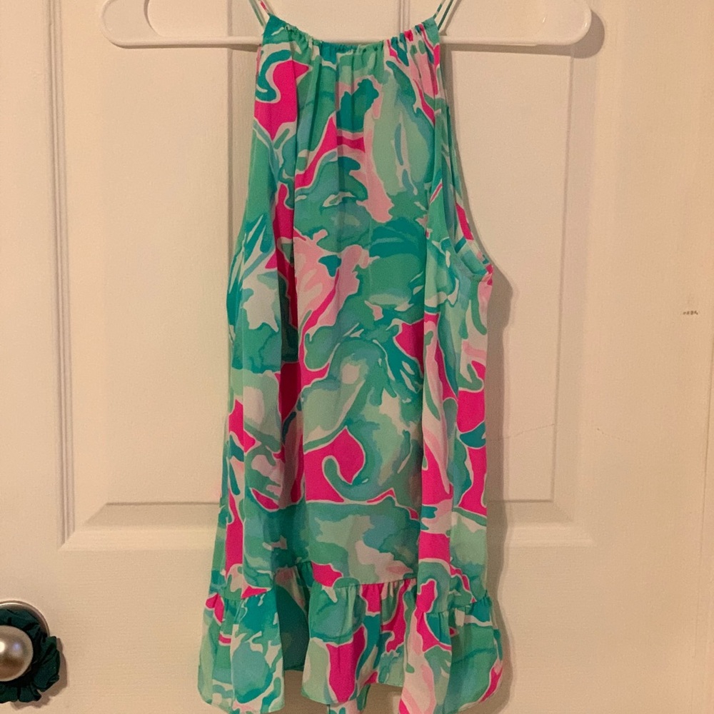 Lilly Pulitzer peplum tank top